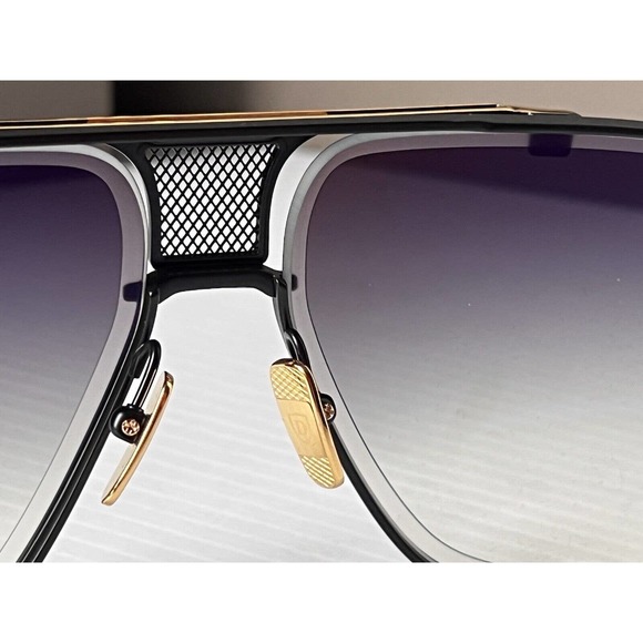DITA Mach Five DRX 2087-A Matte Black Yellow Gold 18K / Gray Gradient Sunglasses - Picture 7 of 12